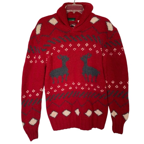 Abercrombie and Fitch Pullover Warm Wool‎ Sweater Size L/M Cabin Ski Cozy